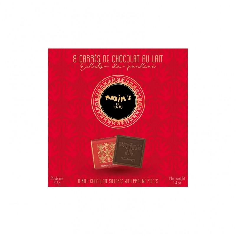 Gift-pack 8 milk chocolate squares