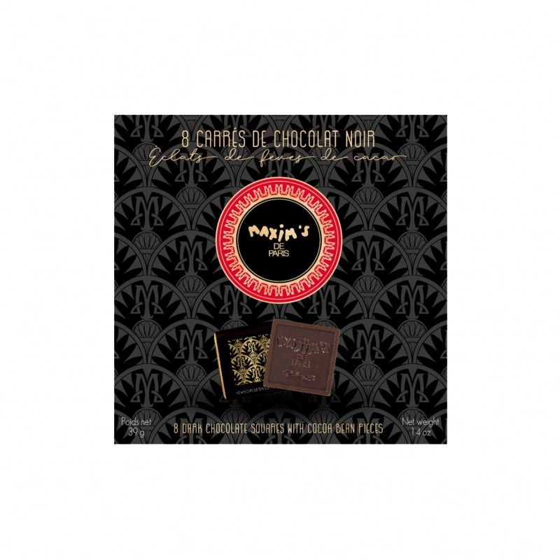 Etui 8 Carrés chocolat noir-Chocolats-Maxim's shop