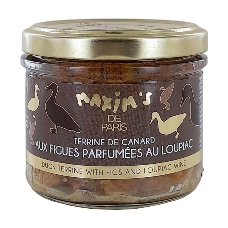 Terrine de canard aux figues parfumée au Loupiac - 90g-Savoury-Maxim's shop