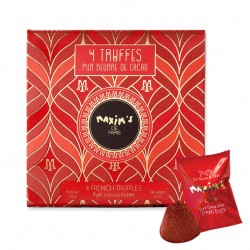 Cardbox 4 French truffles : pure cocoa butter-Chocolates-Maxim's shop