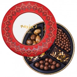 Round tin Chocolate Temptation-Gift-Baskets-Maxim's shop