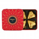 Gift-box 3 tins with 4 chocolate hearts