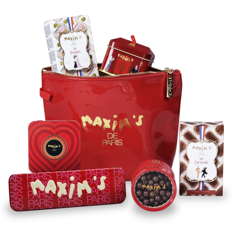 Zippered pouch "From Maxim's With Love"-Gift-Baskets-Maxim's shop