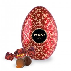 Red egg tin - Chocolate balls with soft salted flower caramel-Chocolates-Maxim's shop