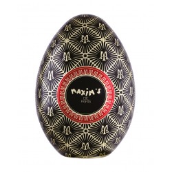 Black egg tin - Dark chocolate balls with soft salted flower caramel-Chocolates-Maxim's shop