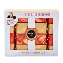 Gift-Set with 4 crackers filled with 3 chocolate surprises-Gift-Baskets-Maxim's shop