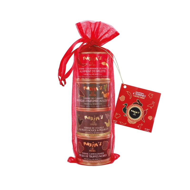 Gift-pack 4 terrines-Gift-Baskets-Maxim's shop