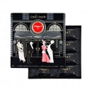 Coffret métal 16 crêpes dentelle chocolat noir