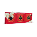 Gift-box 3 tins with 4 chocolate hearts
