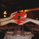 Large Red Heart Tin - Assorted dark & milk chocolates with nougat