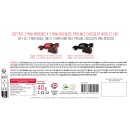 Gift-pack 2 red & black mini-house tins with rochers