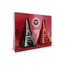 Gift-box 2 mini Eiffel Towers - Chocolate crispy cereal pearls