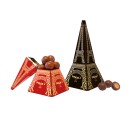 Gift-box 2 mini Eiffel Towers - Chocolate crispy cereal pearls