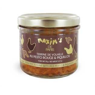 Terrine de volaille au pesto et poivrons Piquillos 90 g