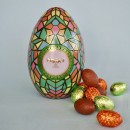 Oeuf métal Mosaïque - 12 oeufs en chocolat