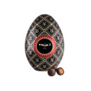 Mini oeuf métal noir - Perles de céréales au chocolat noir