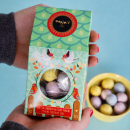 The Birdhouse - chocolate eggs with praline centers