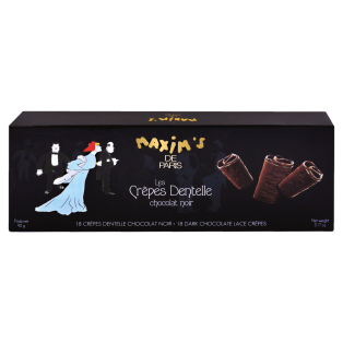 Cardbox 18 lace crêpes - Dark chocolate