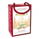 Cardbox Montelimar nougats vanilla, pistachio, raspberry