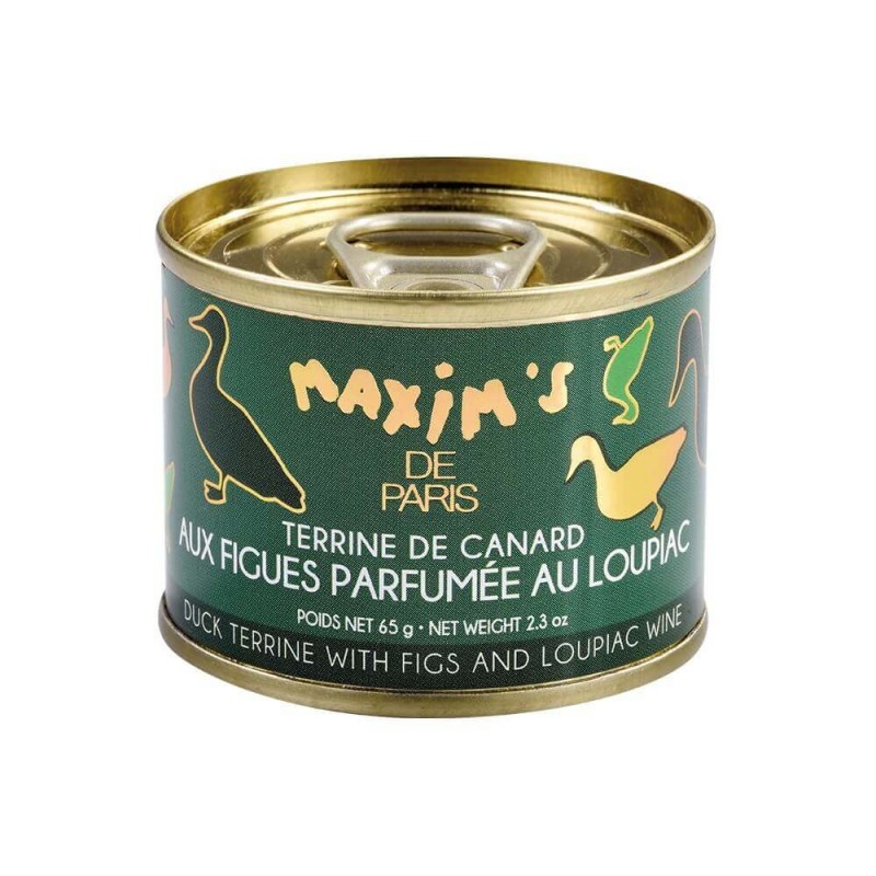 Terrine de canard aux figues parfumée au Loupiac - 65g-Epicerie salée-Maxim's shop