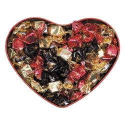 Large Red Heart Tin - Assorted dark & milk chocolates with nougat-Chocolates-Maxim's shop