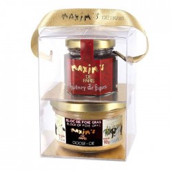 Gift pack - Goose foie gras and chutney-Ancienne collection-Maxim's shop