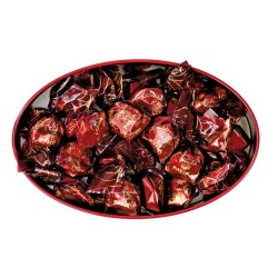 Red oval tin coffee/choc. candies