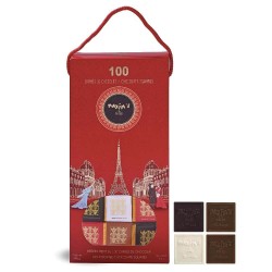 Pack of 100 assorted chocolate squares