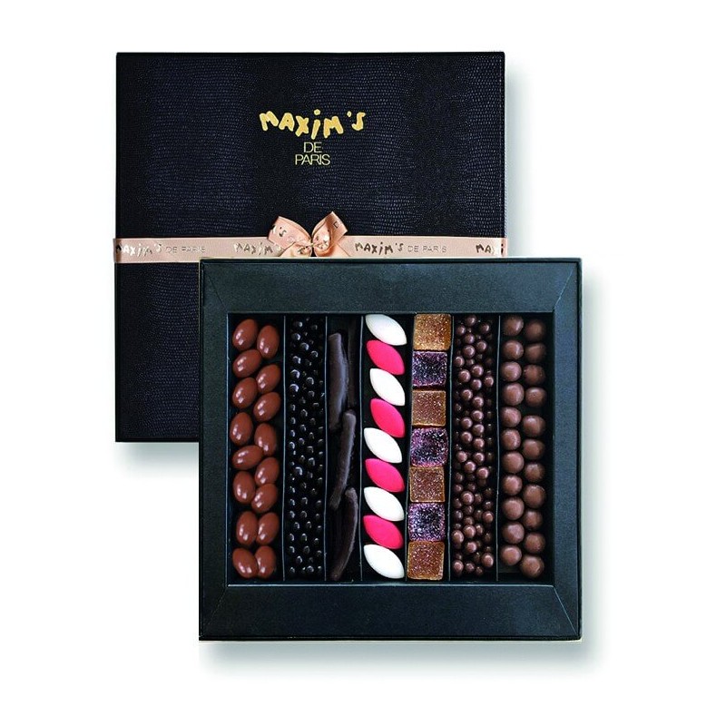 Black Gift-Box Grignotage XL-Gift-Baskets-Maxim's shop