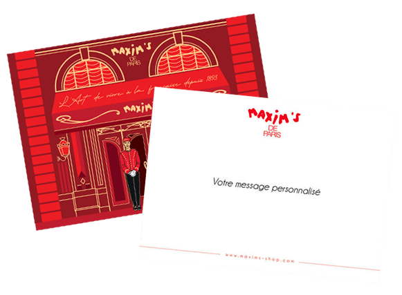 Carte - Cadeaux d'affaire - Maxim's shop