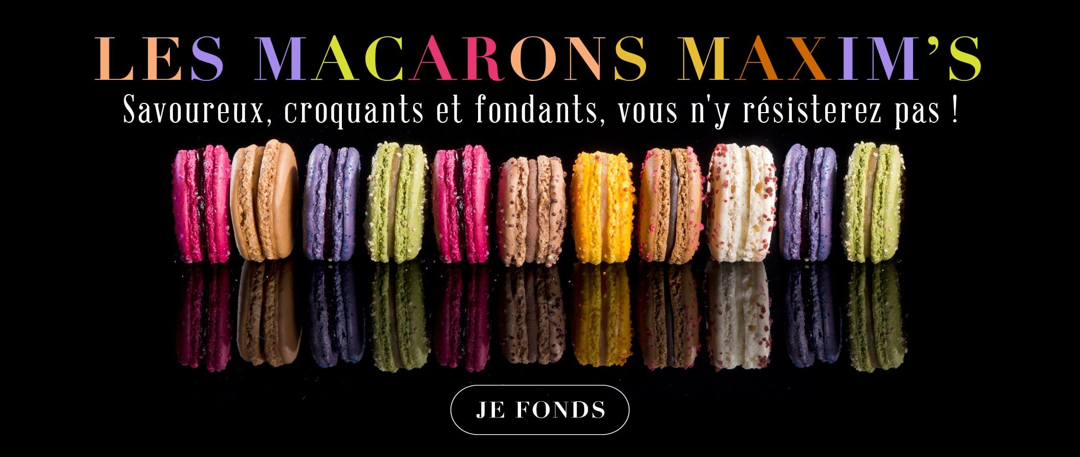 Slider Macarons - Accueil - Maxim's Shop